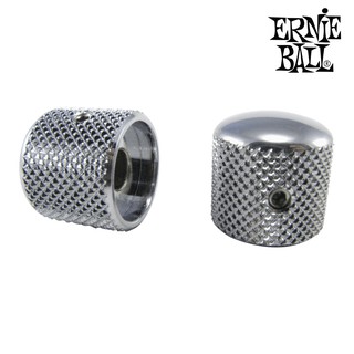 ERNIE BALL® ฝาครอบวอลุ่ม 2 ตัว สำหรับกีตาร์เทเล สีโครเมียม (Tele-Style Knobs Set of 2)