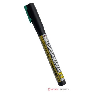 (พร้อมส่ง) ปากกากันดั้มมาร์กเกอร์ สีเขียวเมทัลลิค XGM06 GUNDAM MARKER EX LUMINOUS METALLIC GREEN ปากกาสีทาโมเดล