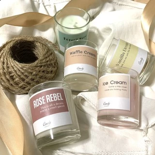 (❤️TZ7Z5G ลดทันที 40.-)เทียนหอม กลิ่น โรส ราเบล - Soy Candle Rose Rabel เทียนหอมไขถั่วเหลือง เทียน ของขวัญให้คนที่คุณรั