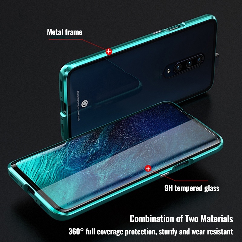 Iphone 16 Pro Max 16 Plus 15 Pro Max 15 Plus 14 Pro Max + เคสโทรศัพท์แม่เหล็กกระจกนิรภัยสองด้านแม่เหล็กโลหะพลิกปกแข็งด้านหน้าและด้านหลัง 360 ปลอกป้องกัน - รูปที่ 3