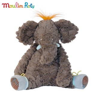 Moulin Roty ตุ๊กตาช้าง ออร์แกนิค ขนนุ่มมาก น่ากอด ขนาดสูง 25cm. Bo MR-642701