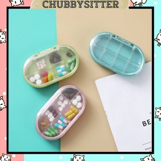 กล่องยามี 8ช่อง Portable Pill Box  BPA Free กล่องยาพกพา ตัวกล่องผลิตจากฟางข้าวสาลี น้ำหนักเบา พกพาสะดวก ฝาปิดแน่นหนา