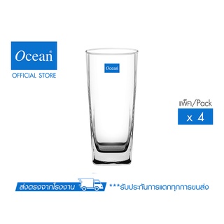 OCEAN แก้วน้ำ PLAZA LONG DRINK 405 ML. (Pack of 4)