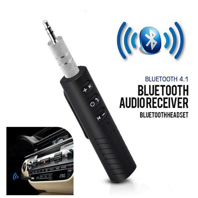 3.5 mm Wireless Bluetooth AUX Audio Stereo Music Home Car Receiver Adapter Mic