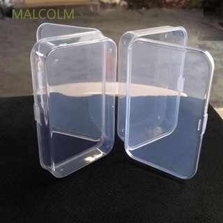 Malcolm กล่องพลาสติกใสทรงสี่เหลี่ยมขนาดเล็ก Diy สําหรับใส่จัดเก็บของ 2ชิ้น