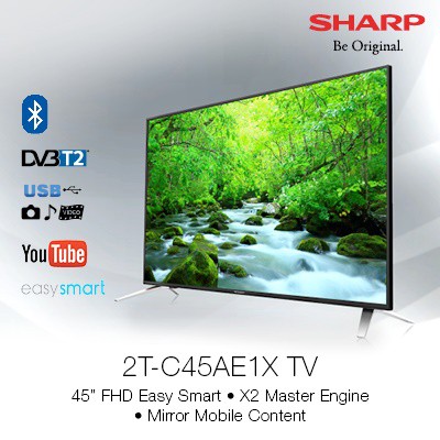 ทีวี SHARP Full HD SMART TV 45 นิ้ว รุ่น 2T-C45AE1X