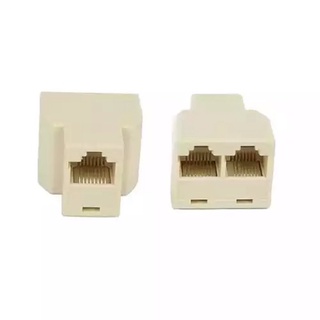 1pcs RJ45 1 ถึง 2 LAN Ethernet สายเคเบิลเครือข่าย Extender Splitter ปลั๊กอะแดปเตอร์