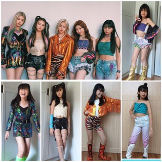 Babygaga ชุดItzy ชุดเต้น ชุดโคฟ Yeji Lia Ryujin Chaeryeong Yuna ชุดเด็ก Itzy Dance Costume ชุดโคฟเวอร์ Cosplay Event