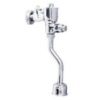 ฟลัชวาล์วโถปัสสาวะชายท่อโค้ง HANG UF-47 สีโครม URINAL FLUSH VALVE HANG UF-47 CHROME