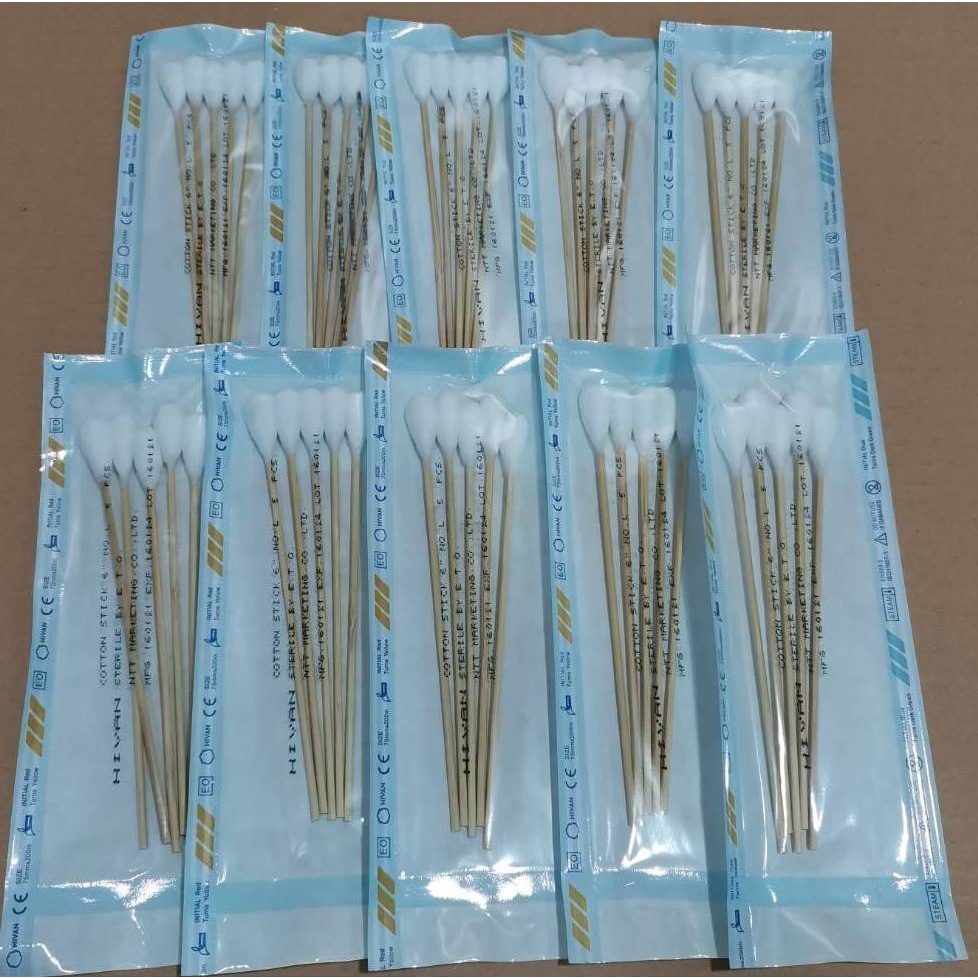 สำลีพันปลายไม้ 100ก้าน/ห่อ เบอร์ L - รูปที่ 2