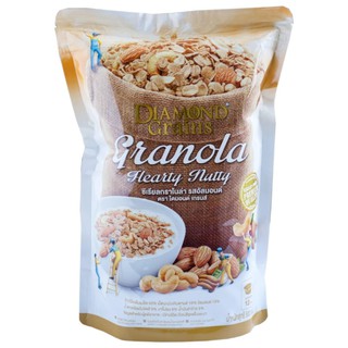 Diamond Grains Almond Granola ซีเรียลกราโนล่า ผสมอัลมอนด์ 220กรัม