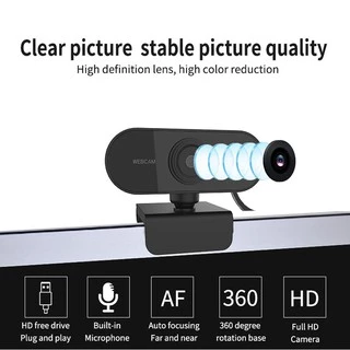 [COD]2K เว็บแคมHD Auto Focus ในตัวกล้องเว็บสำหรับคอมพิวเตอร์พีซีแล็ปท็อปวิดีโอการประชุมคลาสเว็บแคมพ360องศาปรับwebcam
