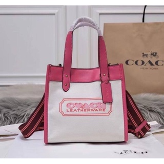 Coach Field Tote 22 Carriage Logo Tote Bag