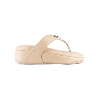 (ใช้โค้ด OMG88 ลดเพิ่ม 30%) ✨SHU SOFASHOES SIGNET ON RIVIERA - BEIGE รองเท้าแตะ