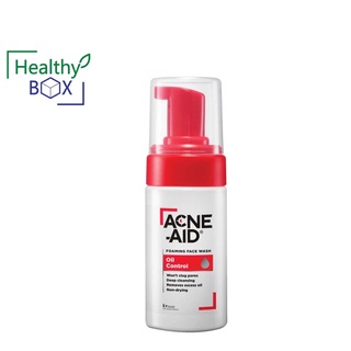 ACNE AID Foaming Face Wash Oil Control 100ml ทำความสะอาดผิวหน้า สำหรับ ผิวมัน เป็นสิวง่าย (V)