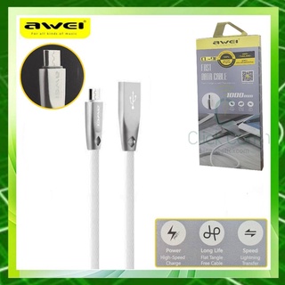 สายชาร์จ AWEI CL-96 USB to Micro USB Portable TPE + Aluminum Alloy Data Cable  2A สายยาว 1 เมตร