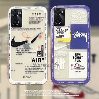 Ready Stock เคส Phone Case OPPO A76 A95 A94 A16K A16 4G 2022 NEW Street Fashion Casing TPU Soft Case Transparent Back Cover เคสโทรศัพท์