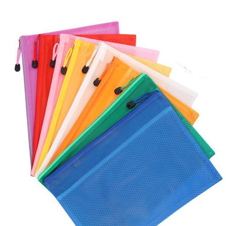 ✅(ถูกที่สุด พร้อมส่ง) แฟ้มพลาสติก ซองพลาสติก กระเป๋ากันน้ำ A4 กันน้ำ ใส่เอกสารมีชั้นผ้าตาข่ายแบ่ง