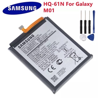 100% Original 4000MAh HQ-61N แบตเตอรี่สำหรับ Samsung Galaxy แบตเตอรี่ M01 Sm-m015f Hq-61n