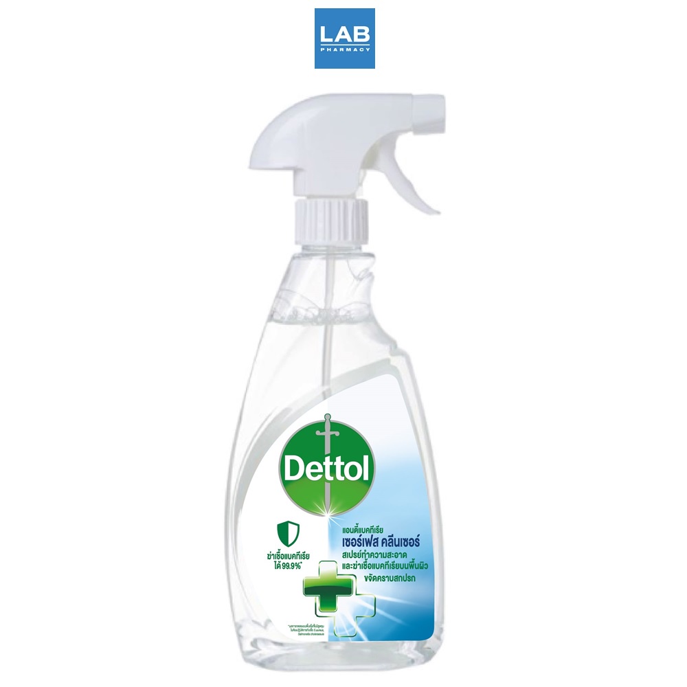 Dettol Antibacterial Surface Cleanser 500 ml. - เดทตอล ผลิตภัณฑ์สเปรย์ทำความสะอาดพื้นผิว แบบไร้กลิ่น 1 ขวด