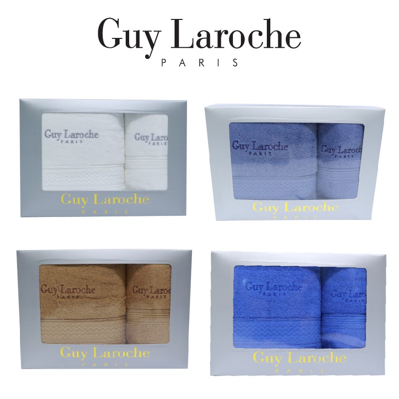 GuyLaroche ชุดผ้าขนหนู รุ่น ANTI BACTERIA FREE GIFT SET ผ้าขนหนูเช็ดตัว+ผ้าขนหนูเช็ดผม(TGG11200SET)