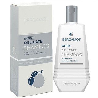 Bergamot Extra Delicate Shampoo แชมพู เบอกามอท เอ็กซ์ตร้า เดลิเคท สำหรับผมเส้นเล็ก หนังศรีษะมัน ผมบาง หัวล้าน ผมร่วง