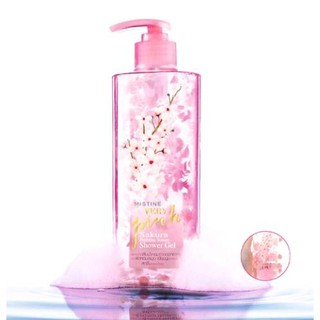 mistine very pink sakura shower gel 400ml มิสทีน เจลอาบน้ำ กลีบน้ำหอม จากดอกซากุระ