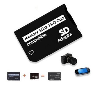 อะแดปเตอร์ Micro SD Adapter SDHC TF to Memory Stick MS Pro Duo Converter Card Case