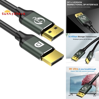 Fsu Displayport 1 . 4 8 K Hdr 144 Hz 165 Hz Display Port อะแดปเตอร์สําหรับ Video Pc แล็ปท็อป Tv Dp 1 . 4 พอร์ต , 1 . 5 ม .