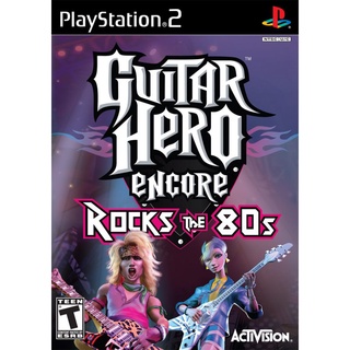 Guitar Hero Encore Rocks the 80s PS2 แผ่นเกมps2 แผ่นไรท์ เกมเพทู