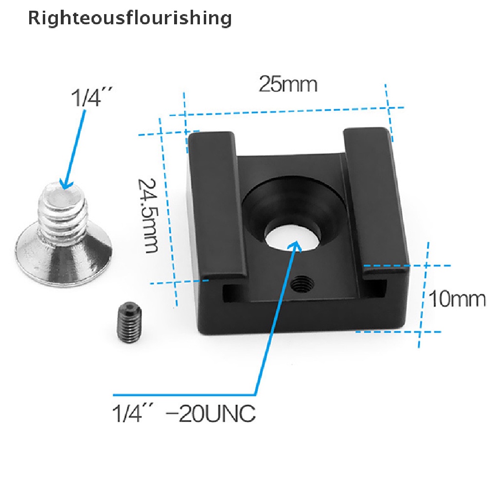 Righteousflourishing / อะแดปเตอร์เมาท์ขาตั้งสําหรับไมโครโฟนแฟลชกล้อง #7