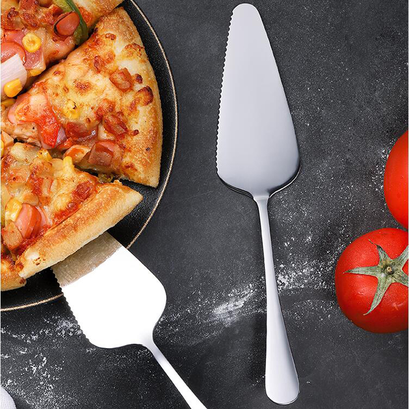 304 Stainless Steel Pizza Cutters Cake Pie Pizza Server Cutter Baking