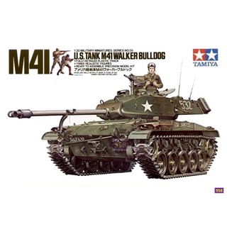 โมเดลรถถังทามิยะ 35055 1/35 American M41 Bulldog Light Tank ของเล่นสําหรับเด็ก