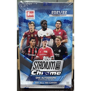 พร้อมส่ง !!! 2021-22 Topps Stadium Club Chrome Bundesliga Soccer Hobby Box