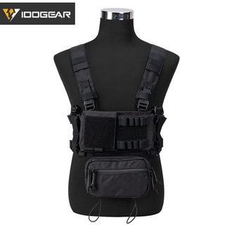 Idogear ชุดกระเป๋าคาดอกน้ําหนักเบา Mk3 Full Set W / 5 . 56 Mag Pouch 3317 Mc