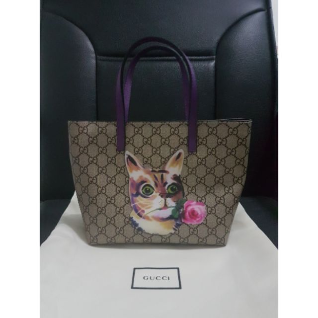 Gucci tote ลายแมว hi-end