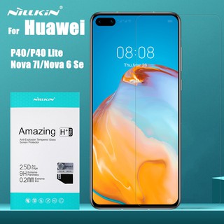Nillkin ฟิล์มกระจกนิรภัย Huawei P40 P 40 Lite Nova 7i Honor 6 Se รุ่น Amazing 9H H+Pro Temple Glass (ไม่เต็มจอ)