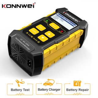 KONNWEI KW510 12V รถ แบตเตอรี่ เครื่องทดสอบเครื่องชาร์จซ่อม 3 in 1 อัตโนมัติ 5A แบตเตอรี่ Tool