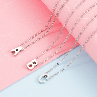 316 steel  A.piece สร้อยคอตัวอักษร สร้อยตัวอักษร สร้อย alphabet สร้อยแสตนเลส Personal Necklace A-Z 26 ชิ้น