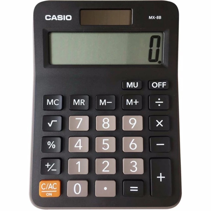 Casio เครื่องคิดเลข ตั้งโต๊ะ รุ่น MX-8B (Black)