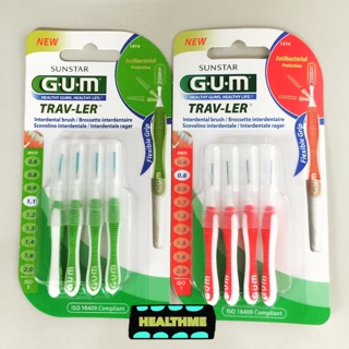 GUM แปรงซอกฟัน รุ่น Trav-ler ขนาดพกพา คนจัดฟันใช้ได้