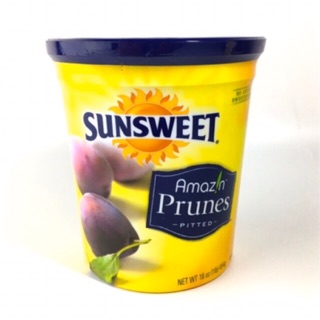 ลูกพรุน ไร้น้ำตาล SUNSWEET               Sunsweet Prunes ลูกพรุนกระปุกเหลือง 454g ลูกพรุนช่วยขับถ่าย