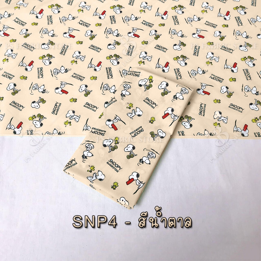 ลายการ์ตูน COTTON TC ผ้าคอตตอนผสม ตัดยาวต่อเนื่อง - รูปที่ 4