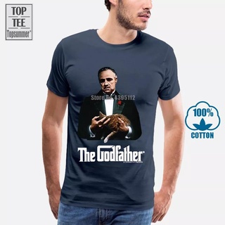 เสื้อยืด พิมพ์ลายกราฟฟิค The Godfather สไตล์ฮิปฮอป คลาสสิก พลัสไซซ์ สําหรับผู้ชาย A0041