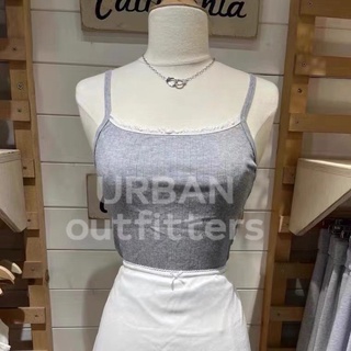 preorder brandy melville belle soft lace ribbed tank