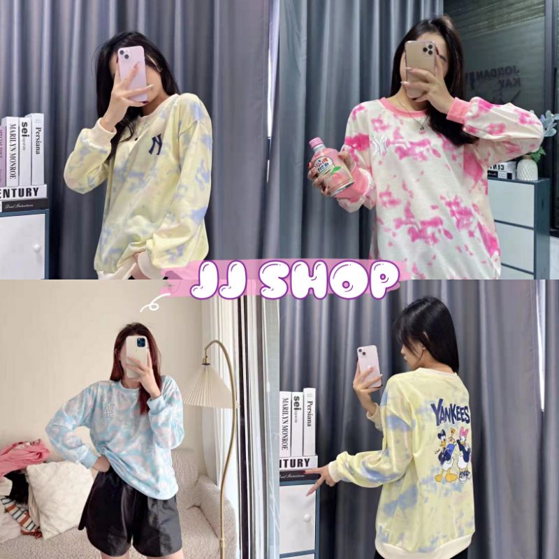 JJ shpp💜 พร้อมส่ง เสื้อมเวตเตอร์ กันหนาวแขนยาว ลายผ้ามัดย้อม " DX-SW-6278 " -​N 08