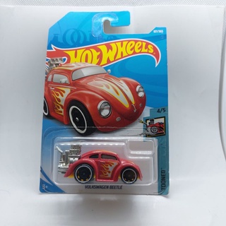 รถเหล็ก Hotwheels VOLKSWAGEN BEETLE สีแดง (ib38)