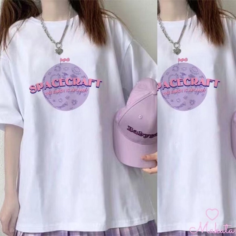 เสื้อยืดลายการ์ตูนสีม่วง