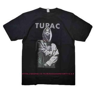 T-shirt  เสื้อวง 2Pac Hip Hop T-shirt เสื้อยืดวง 2Pac TupacS-5XL