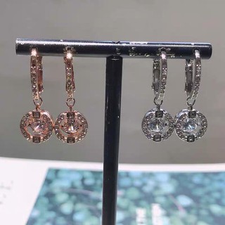 ต่างหู Swarovski แท้跳动的心耳环